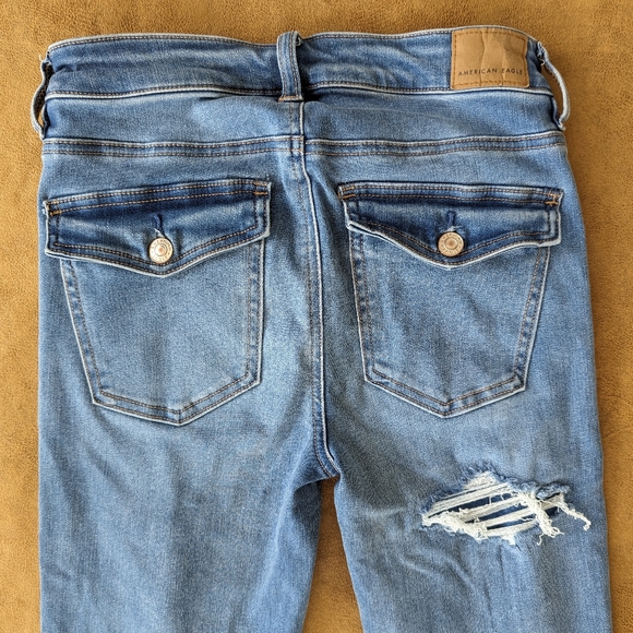 American Eagle Next Level Patched High-waisted Jegging! Size 2! - Picture 5 of 8